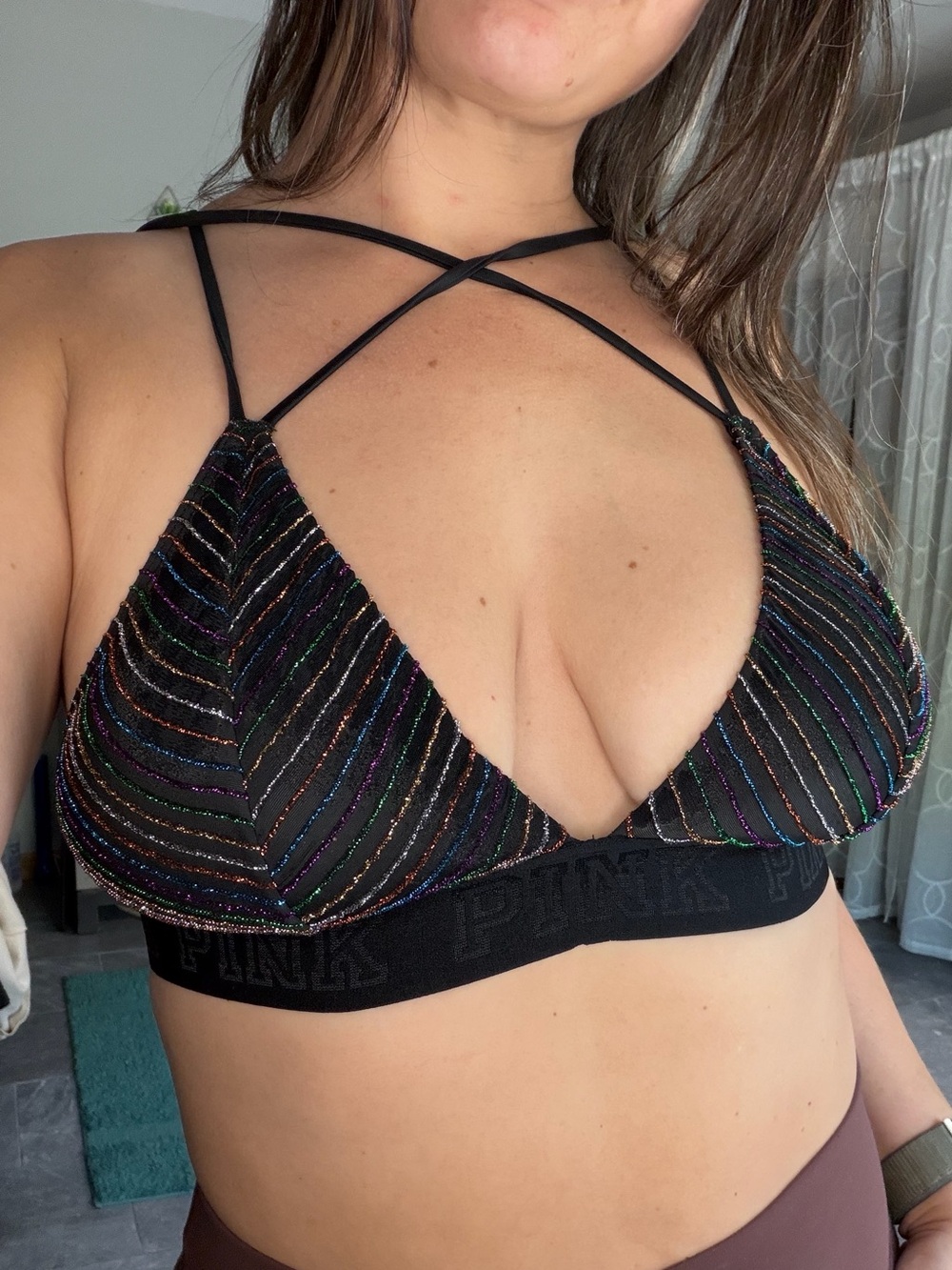 VS PINK 🌈 vintage strappy Bralette - Picture 2 of 11